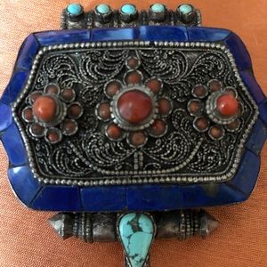 Showstopper HUGE Solid Sterling Nepal Pendant